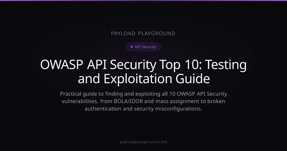 OWASP API Security Top 10: Testing and Exploitation Guide