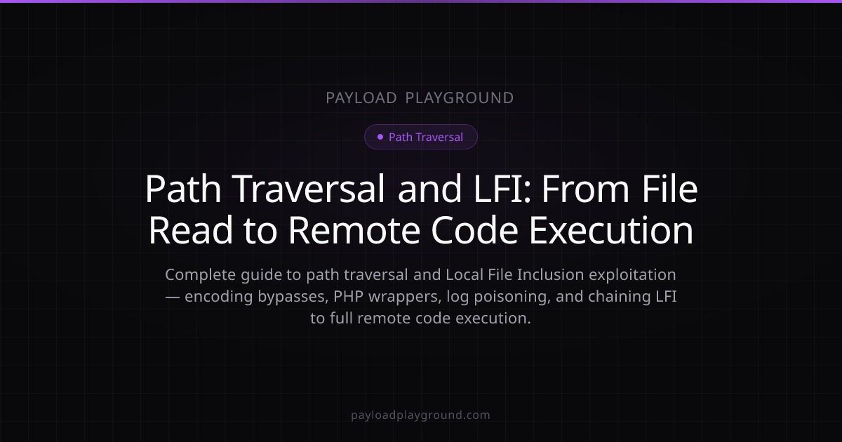 Path Traversal and LFI: From File Read to Remote Code Execution