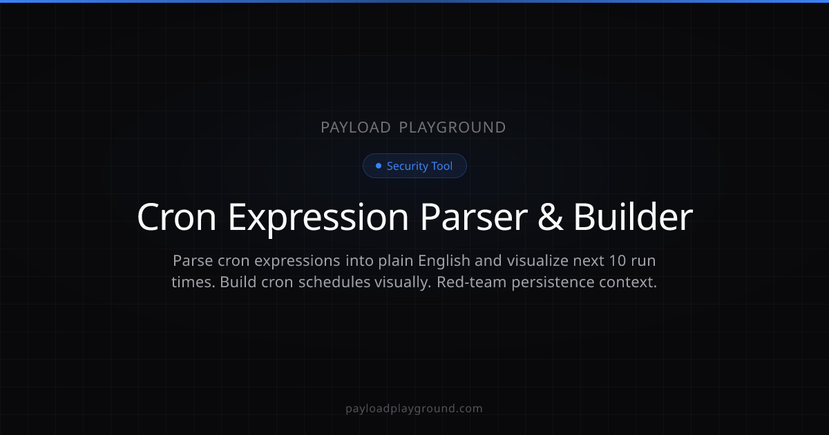 Cron Expression Parser — Crontab Generator & Schedule Visualizer ...