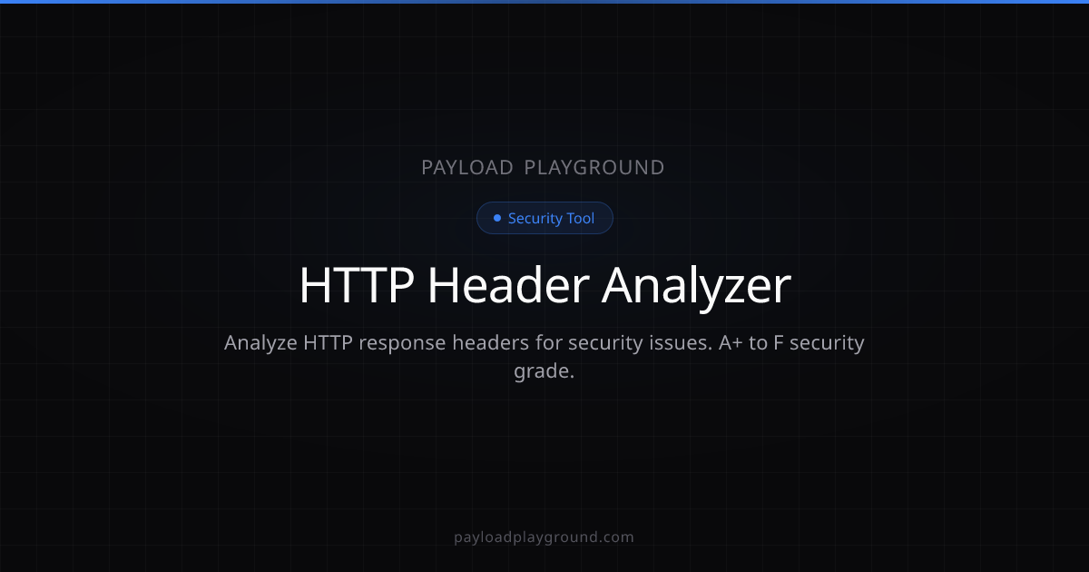HTTP Header Security Analyzer — CSP Evaluator & Security Audit ...
